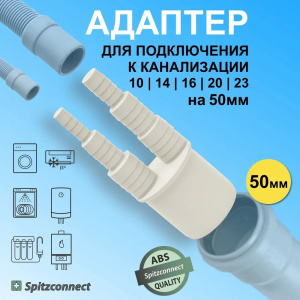 Переходник под слив стиральной машинки 50мм СТ997419