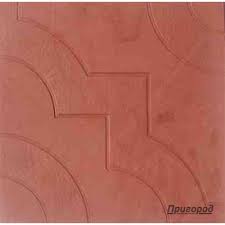 Плитка тротуарная "Фантазия" красная 30х30х3см П08490
