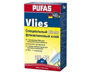 Клей обойный Pufas № 0217 EURO 3000  флизелиновый клей директ с синим индикатором  300 г 1075832