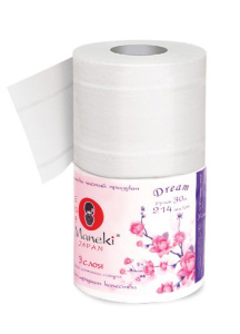 Бумага туалетная "Maneki" серия Dream 3сл. (ТР029) Х24169