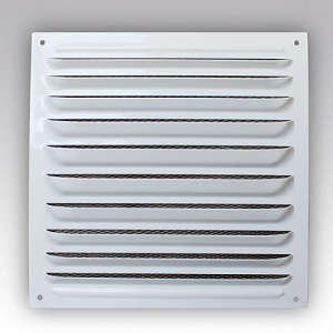 Решетка 1515МЭ вытяжная стальная белая 150х150 1515МЭ 86129