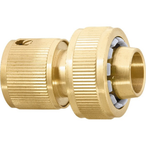 Соединитель латунный для шланга 3/4"(65709) 703102