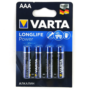 Батарейка Varta  Longlife Power AAA LR03 ВP4 59749