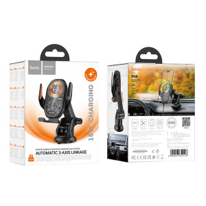 Держатель телефона с беспроводной зарядкой HOCO HW34