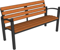 Скамья "Европа" 1,5м 60378