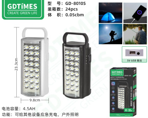 Фонарь LED кемпинговый солн.батар.+ USB 8010 СТ019294