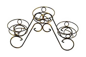 Подставка для цветов "Фиалка 3" (белое серебро,медный антик,чёрный) ПДЦ 149 Х40732