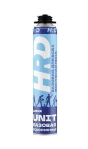 Пена монтажная HRD UNIT (проф.)  750ml\770g всесезонна 1074941