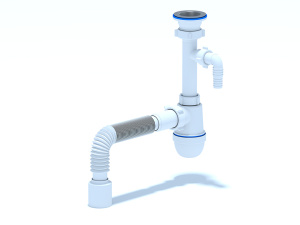 Сифон С0315 с гибкой трубой 40*50 93021