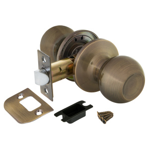 Ручка защелка DK672 AB-PS (6072 AB-P) (без фик.) бронза (25207) (PUNTO) 016989