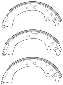 А4-9 Барабанные тормозные колодки GS-02333 FN-2333 (G-brake)