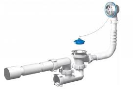 Сифон для ванны Е255 11/2с переливом,с гибкой трубой50 00723