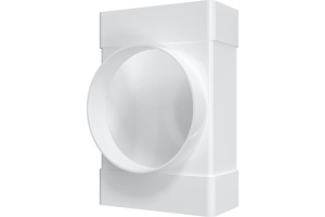 Соединитель Т-образный плоских каналов 60х204 мм с выходом на 100мм 620ТФ10П 37002