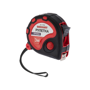Рулетка измерительная «Профи» прорезиненный корпус REXANT, 3 м х 16 мм КР982156