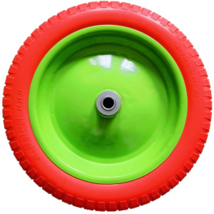 Колесо PU 3.00-8, длина оси 90мм, подшипник 16мм/Сибртех (689755) 666315