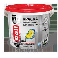 Краска ВД для стен и потолков DALI Professional база 5л 32583