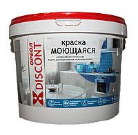 Водоэмульсионная краска дисконт "ОРЕОЛ" моющаяся 25кг 823217