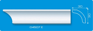 Плинтус потолочный из пенополистирола 04507Е 30*30*2м 968426