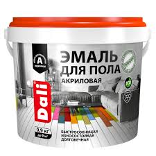 Эмаль акриловая для пола DALI серый 0,9л 02982