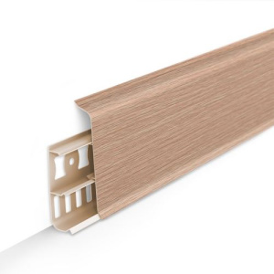 Плинтус пластиковый напольный Дуб северный  "Деконика" 85мм, длина - 2.2 м 1069732