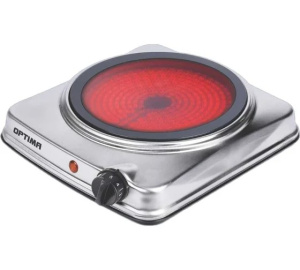 Плита электрическая инфракрасная OPTIMA OTC-112CS (1 стеклокерам.конфорка,1200Вт) Х1034792