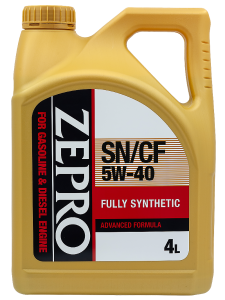 Моторное масло ZEPRO GASOLINE 5W40 SN/CF 4L синтетика/бензин 30011333-004