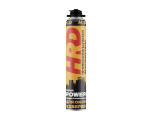 Пена монтажная HRD POWER (проф.) для окон/дверей  750ml\900g всесезонная 1074965