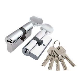Цилиндровый механизм Z3002Knob80(35+10+35) с вертушкой CP хром (48029) (PUNTO) 017177