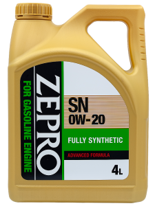 Моторное масло ZEPRO GASOLINE 0W20 SN 4L синтетика/бензин 30011331-004
