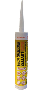 Герметик силикон санитар Адмирал прозрачный нейтральный 280мл СТ903304