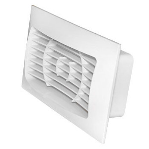 Решётка вентиляционная с фланцем Ф120*60 (612РСФ) 04976