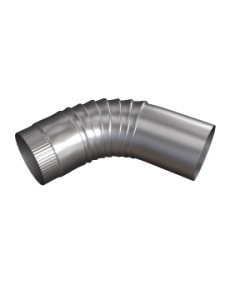 Колено холоднокатаная сталь D100мм/45гр 46082