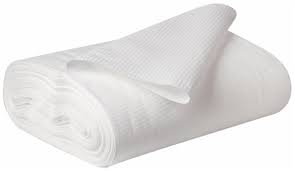 Полотно вафельное 40см/2м плотность 110г/м2, белый 1065376