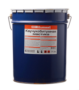 Каучукобитумная мастика 18кг "Bitumast" 637148
