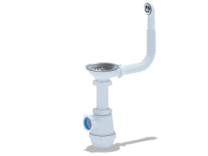 Сифон А0142S 3 1/2 с переливом 04902