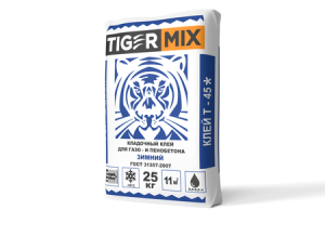 Клей для пено/газо бетона ТайгерМикс Т-45 25кг 976742