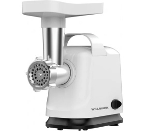 Электромясорубка WILLMARK WMG-2512X (2000Вт, 2.1кг/мин, реверс, защита двиг., 2 реш.) Х1034921