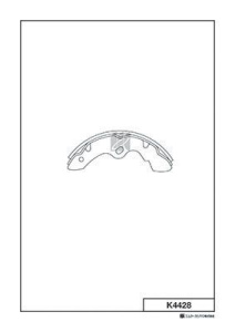 А3-14 Колодки тормозные барабанные K-4428 (K-428) KASHIYAMA