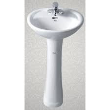 Умывальник с пьедесталом HUIDA HD4, цвет: W (белый) 415х510х820 мм Покрытие NANO 45003