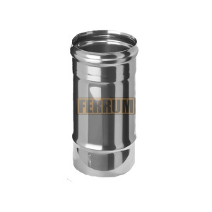 Труба для дымохода нерж. FERRUM D115мм/s0.8мм/L0,5м 813702