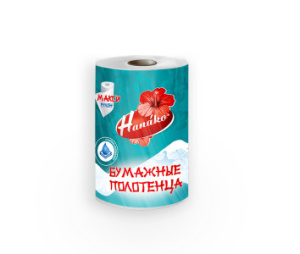 Полотенце бумажное HANAKO Макси белый 2-х сл 1 рул 35м  984020