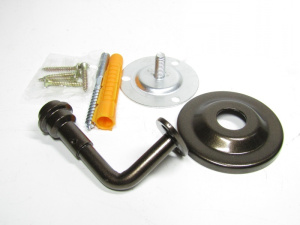 Опора для перил НОЭЗ ОП-75-3 черный матовый 66503