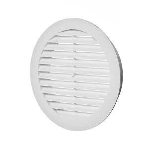 Решётка вентиляционная Ф150 с наклонными жалюзями с фланцем Ф125мм (А12RK)13228