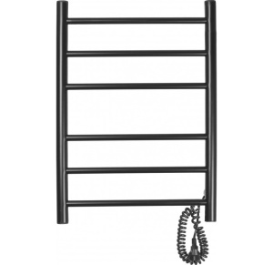 Полотенцесушитель электрический Domoterm Аврора DMT 109-6 40x60 ЧРН EK R, черный матовый 39167