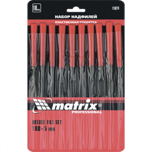 Набор надфилей, 180 х 5 мм, 10 шт., Matrix 15824 19889