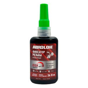 Фиксатор резьбы красный ABRO (постоянный) 50мл. TL-050-RD