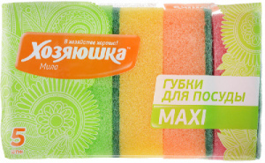 Губка для посуды "Хозяюшка Мила" MAXI (01001-10шт) Х125046