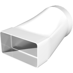 Соединитель 620СП12,5КП эксцентриковый плоского воздуховода с круглым пластик 60х204/D125 ЭРА 42900