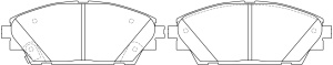 А4-8 Дисковые тормозные колодки FP1728 FIT (GP-03163)