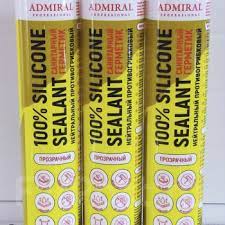 Герметик силикон санитар Адмирал белый нейтральный 280 мл 50318